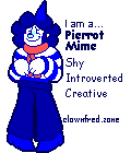 I am a Pierrot Mime! Click here to take the clown quiz!