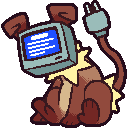 Woolly Compumonke - These pets are half machine! They are highly social, and love being around other compumonke. They like zapping people with their pronged tails.
